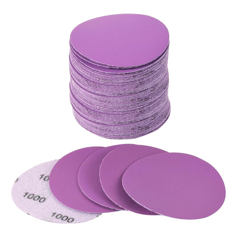 Arilier 3 Inch Sanding Disc 40Pcs, 1000 Grit Sandpaper, Drill Sanding Attachment, Wet Dry Hook and Loop Sandpaper Discs for Random Orbital Sanders, Alumina Sand Paper for Wood, Metal, Automotive - Image 1